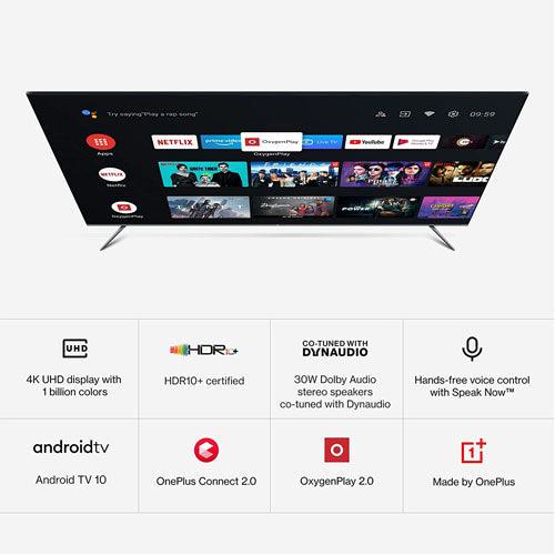 OnePlus 163.8 cm (65 inches) U Series 4K LED Smart Android TV 65U1S (Black)