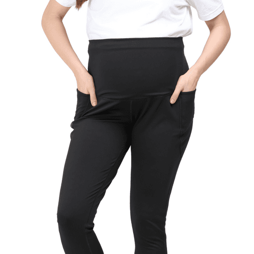 Maternity Leggings -  Black