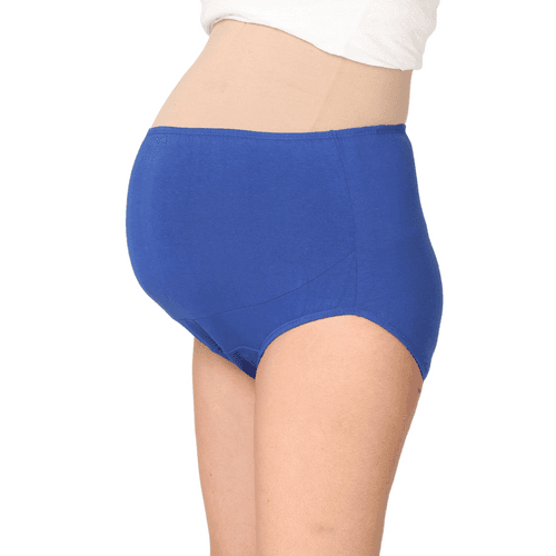 Maternity Belly Panel Panty | Pregnancy Panty For Belly Support | High Waist Full Coverage | Full Belly Support | Comfy Cotton Pregnancy Underwear | Assorted | Pack Of 3