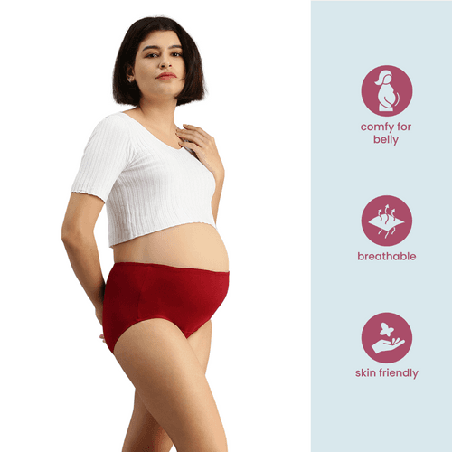 Pregnancy Panty | High Waist | Full Back Coverage | Pack of 7