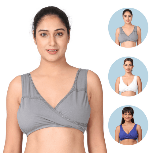 Pack Of 3 LeakProof Sleep Nursing Bras