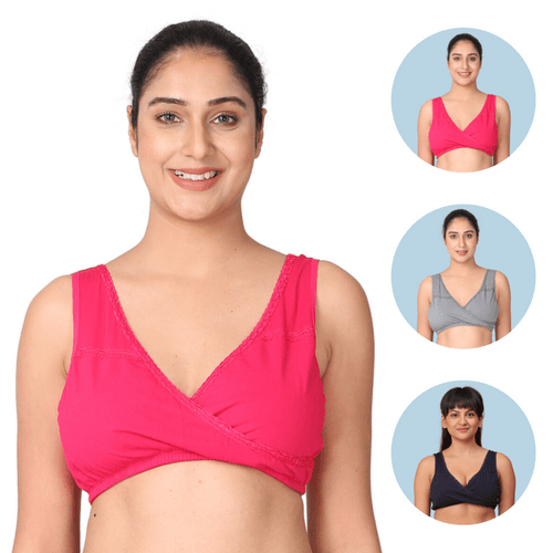 Pack Of 3 LeakProof Sleep Nursing Bras