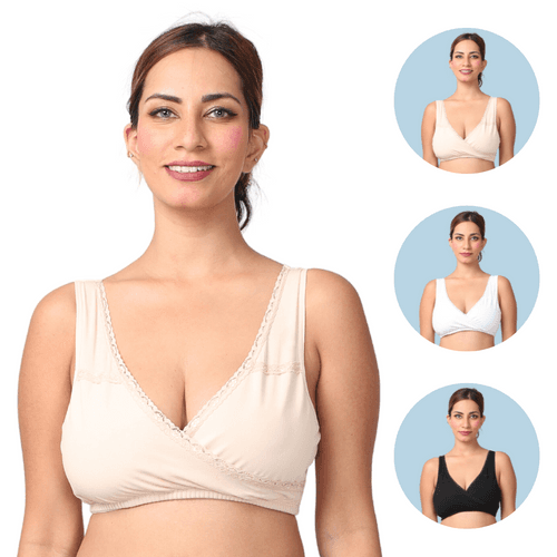 Pack Of 3 LeakProof Sleep Nursing Bras