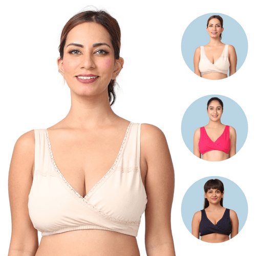 Pack Of 3 LeakProof Sleep Nursing Bras