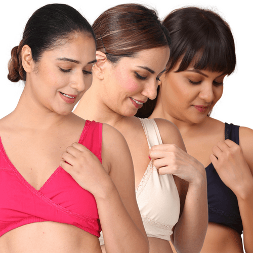 LeakProof Sleep Nursing Bras Pack Of 3