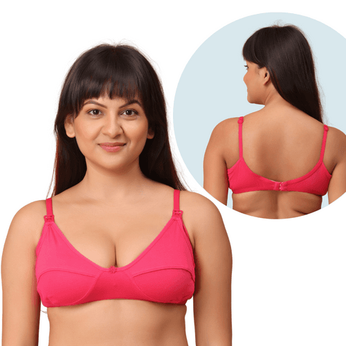 Nursing Bras-Dark Pink -  Pack of 3