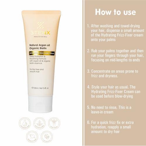 3TenX Hydrating Frizz Fixer Cream (100ML)