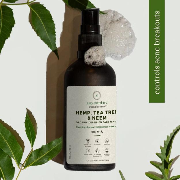 Juicy Chemistry Hemp, Tea Tree and Neem Face Wash