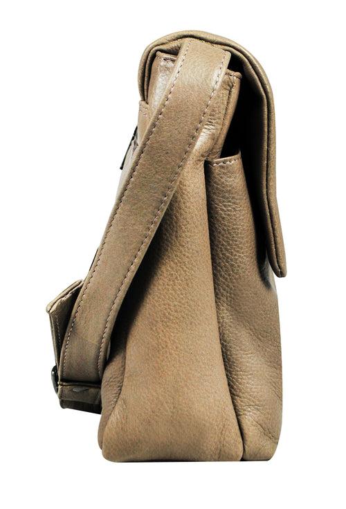 Calfnero Genuine Leather Women's Sling Bag (7189-Taupe)