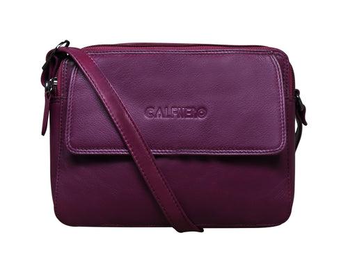 Calfnero Genuine Leather Women's Sling Bag (80056-Brodo)