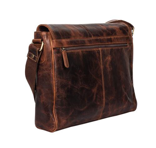 Calfnero Genuine Leather Men's Messenger Bag (848-kara)