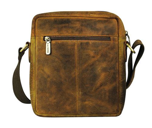 Calfnero Genuine Leather Men's Cross Body Bag (CH-15-Hunter)