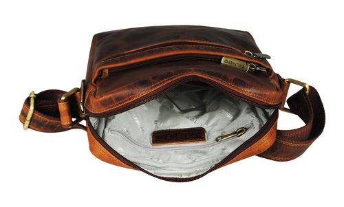 Calfnero Genuine Leather Men's Cross Body Bag (CH-15-Kara)