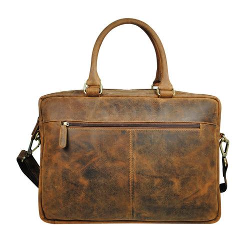 Calfnero Genuine Leather Men's Messenger Bag (K-225-Hunter)