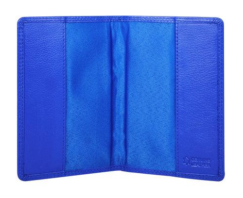 Calfnero Genuine Leather Passport Wallet-Passport Holder (P10-R-Blue)