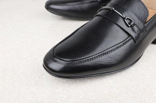 Privo Formal Slipon Shoe-Black For Men