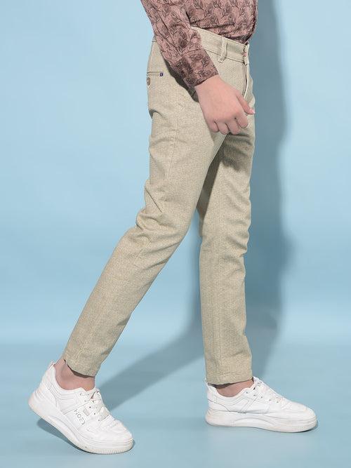 Khaki Printed Trousers