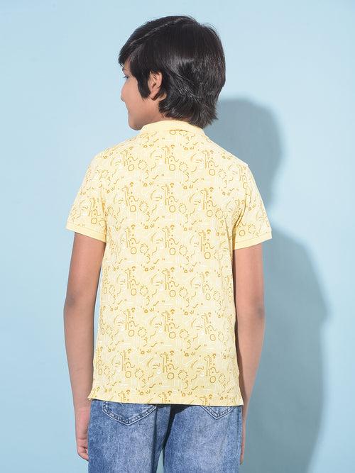 Mustard Printed T-Shirt