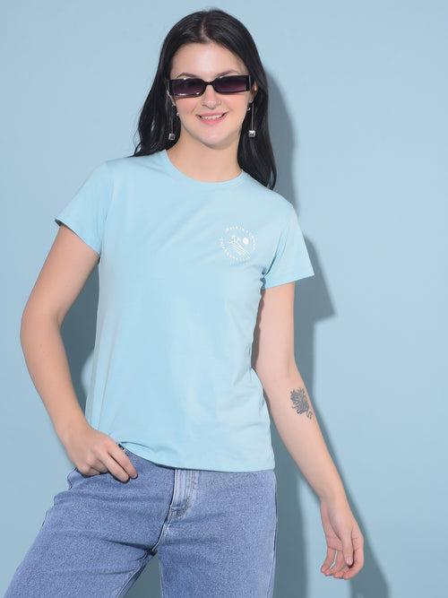 Blue Cotton T-Shirt