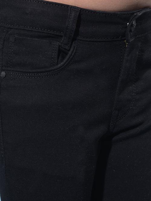 Black Skinny Cotton Jeans