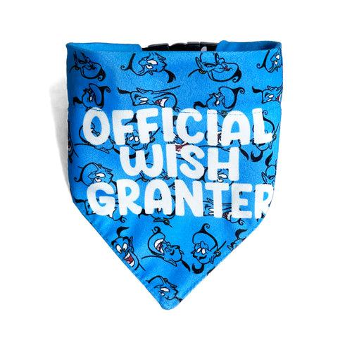 Official Wish Granter Reversible Dog Bandana with collar