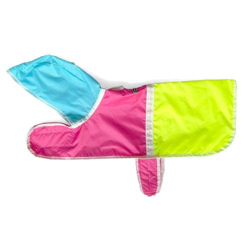 Colour Pop Dog Raincoat - Bubblegum