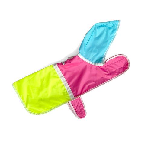 Colour Pop Dog Raincoat - Bubblegum