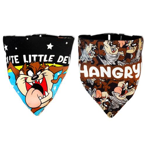 Hangry Reversible Dog Bandana with collar