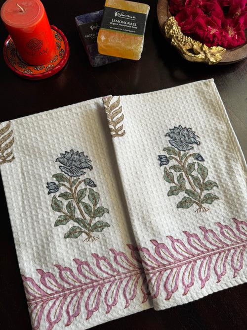 HANDBLOCK PRINTED HAND TOWEL