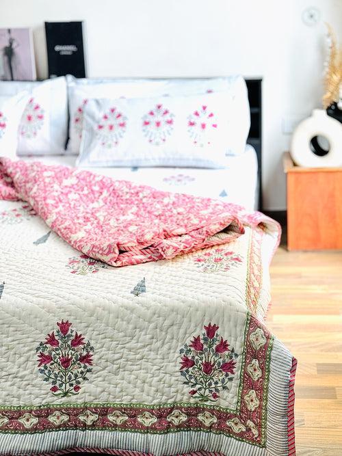 SUMAN HANDBLOCK PRINTED BEDDING SET