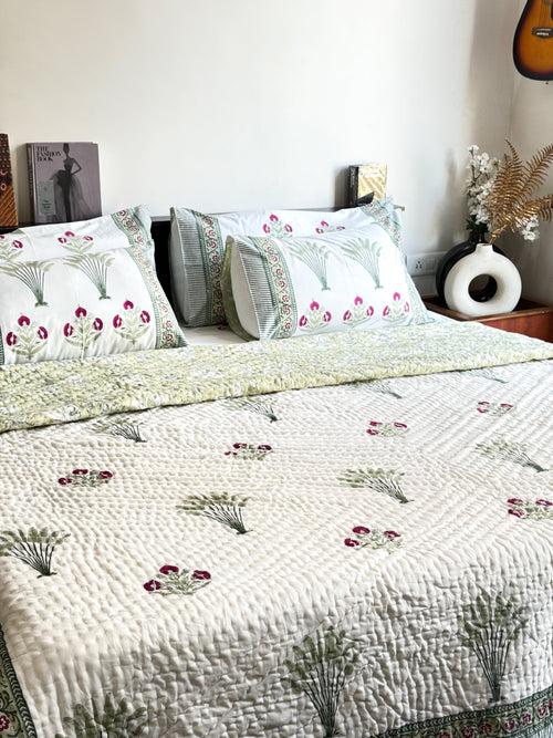 PARIZA HANDBLOCK PRINTED BEDDING SET