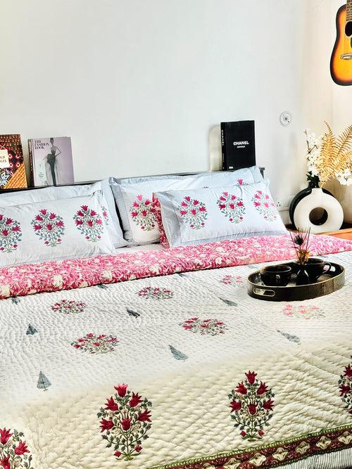 SUMAN HANDBLOCK PRINTED BEDDING SET