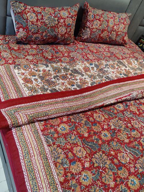 FESTIVE HAND BLOCK PRINTED BEDDING SET