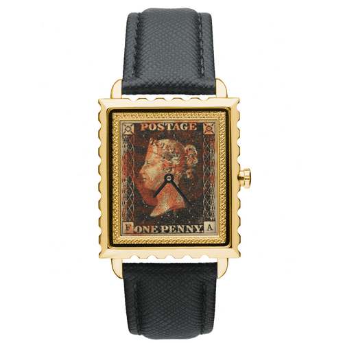 Penny Black Stamp Gold Watch