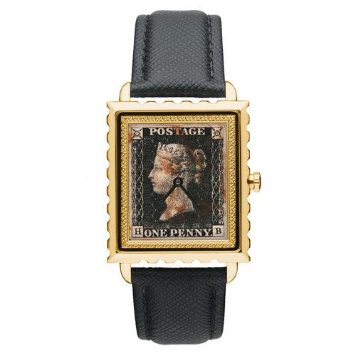 Penny Black Stamp Gold Watch