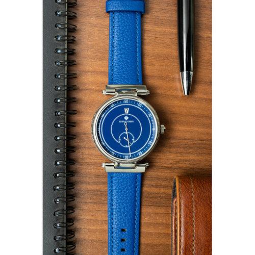 Jumping Hour Watch - Blue 46mm