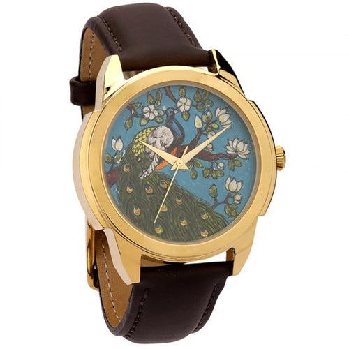 Peacock Painting Watch - Pichwai Watch (43mm)
