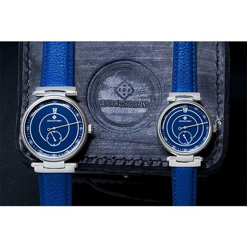 Couple Jumping Hour Watch - Blue