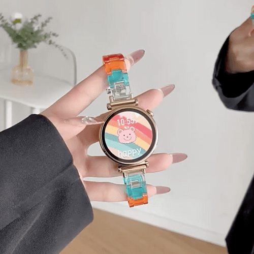 Rainbow Resin Trio Strain Galaxy Watch Strap