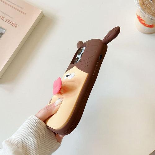 3D Cartoon Sausage Girl Case