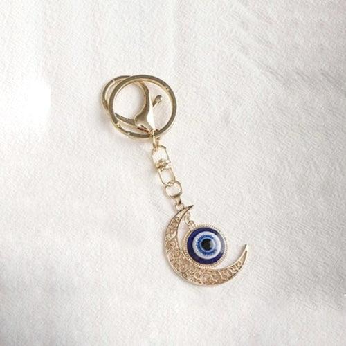 Rhinestone Ocean Eyes Keychain