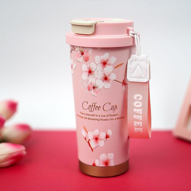 Cherry Blossom Dreams Coffee Tumbler