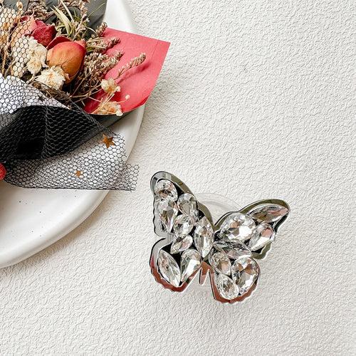 Luxury Rhinestone Butterfly Phone Gripper