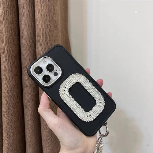 Square Diamond Delight Phone Case with Glitz Bracelet