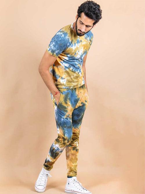 Coffee Addict Tie and Dye T-shirt and Joggers Co-Ord set