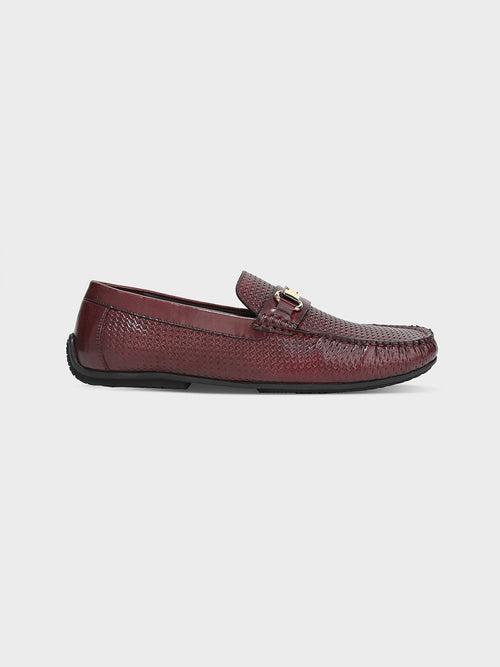 Men's Brown Leather Slip-On Loafers