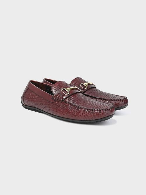 Men's Brown Leather Slip-On Loafers