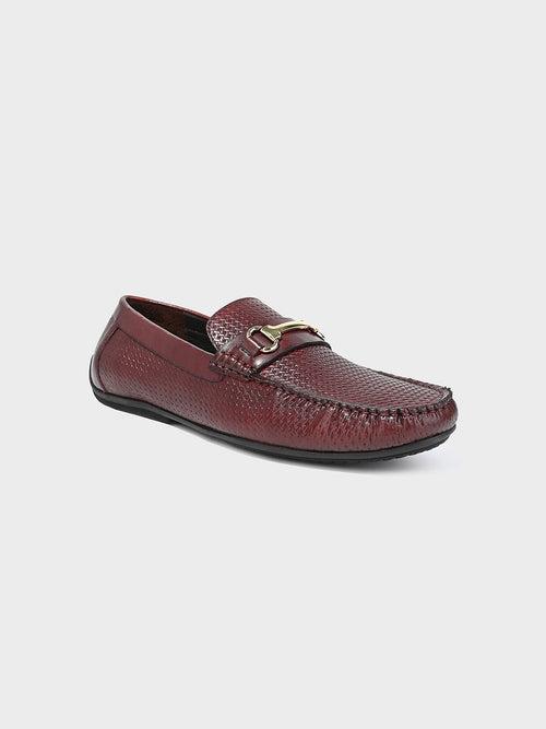 Men's Brown Leather Slip-On Loafers