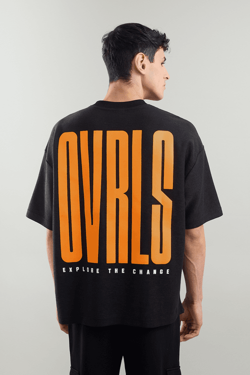 Textured OVRLS Arc Oversized T-shirt