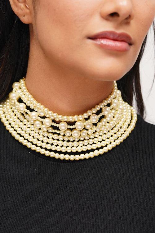 Alia Style Pearl Choker